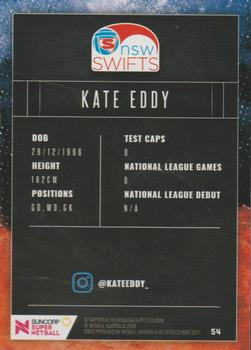 2018 Tap 'N' Play Suncorp Super Netball #54 Kate Eddy Back